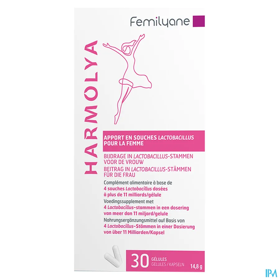 packshot van Femilyane Harmolya 2 x 15 capsules
