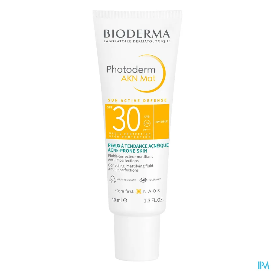 productshot van Bioderma Photoderm Akn Mat SPF30 Zonnemelk 40 ml
