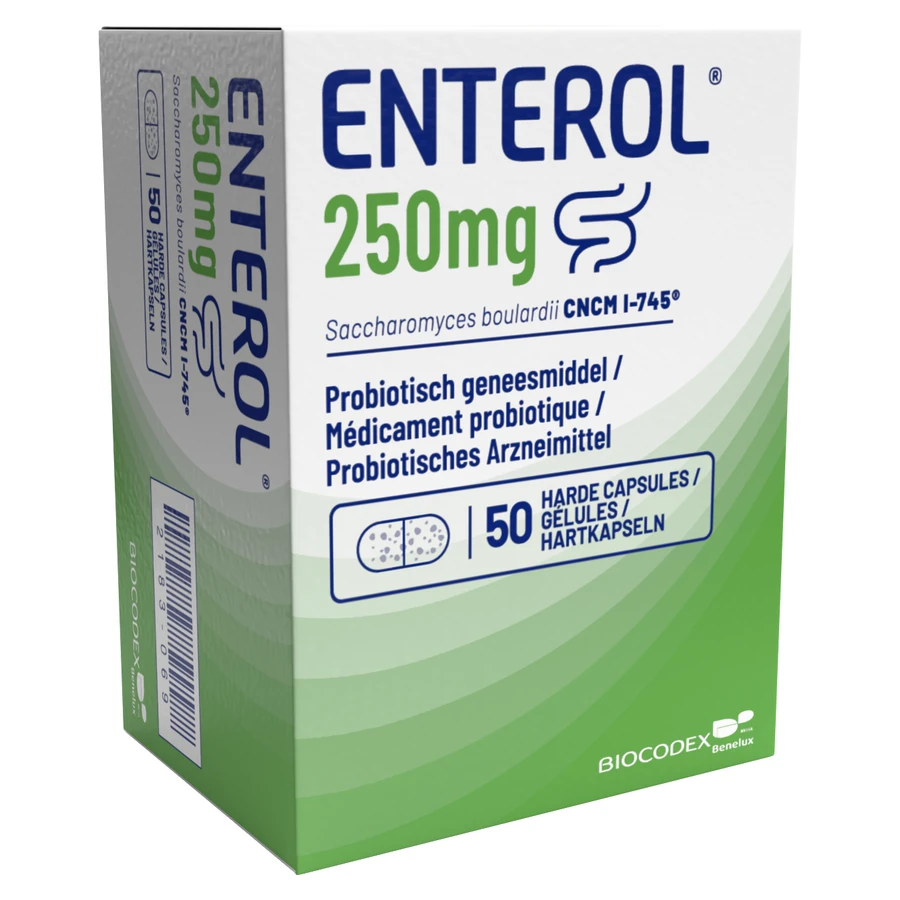 packshot van Enterol 50 Capsules