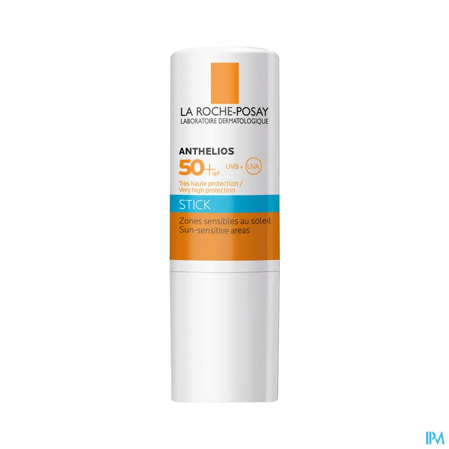 packshot van La Roche-Posay Anthelios Zonnestick Gevoelige Zones SPF50+ Zonder Parfum 9 g