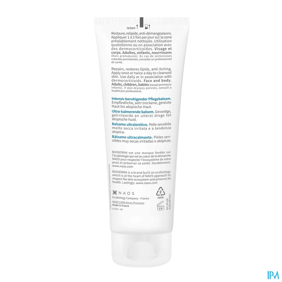 productshot van Bioderma Atoderm Intensive Balsem Tube 75 ml
