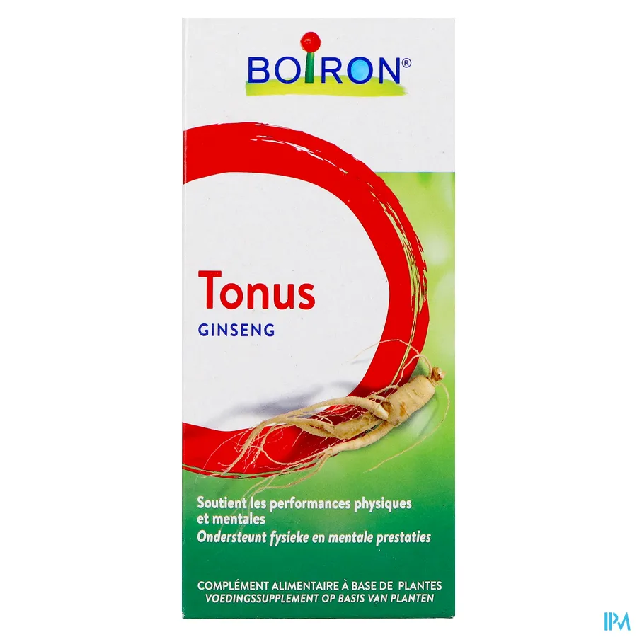 packshot van Boiron Ginseng -Tonus- Ondersteuning van Fysieke en Mentale Prestaties 60 ml