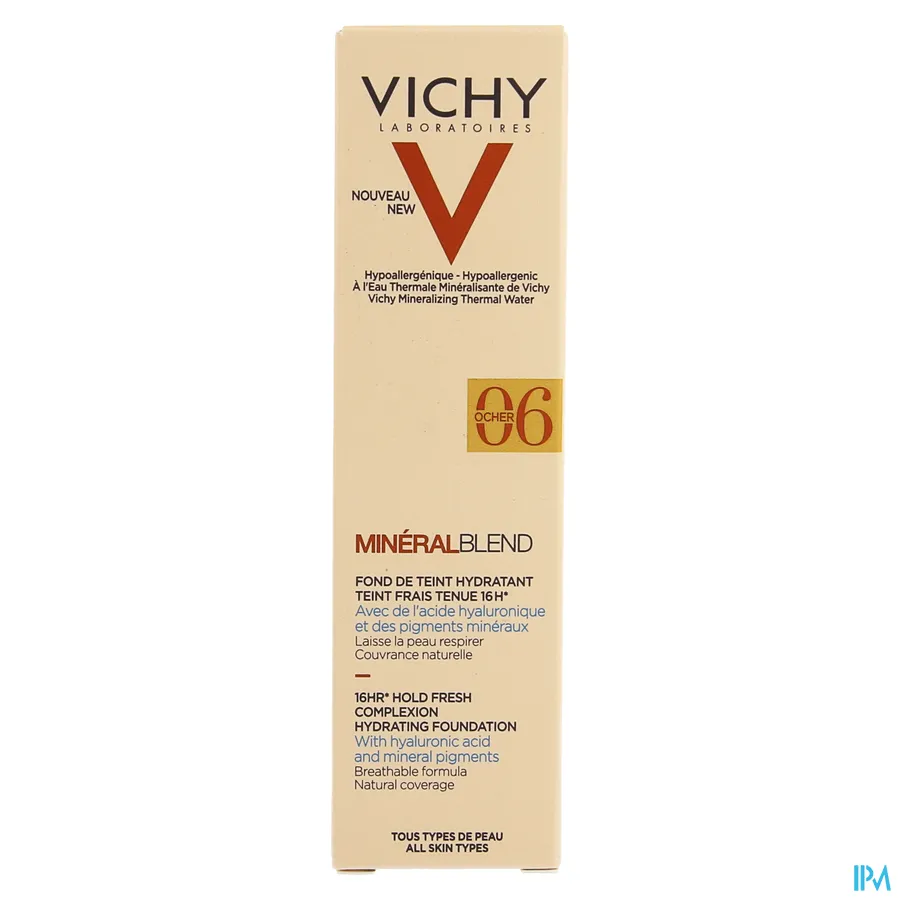 packshot van Vichy Minéralblend Fond De Teint Fluide 06 Ocher 30 ml