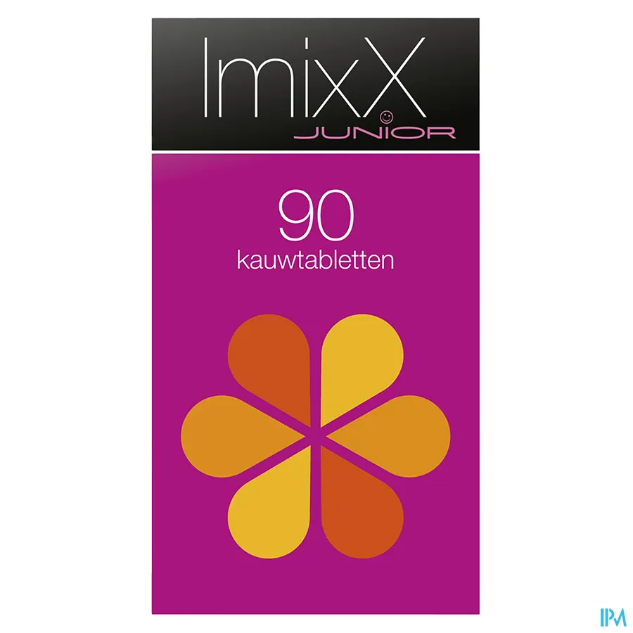 packshot van ImixX Junior 90 Kauwtabletten met Frambozensmaak