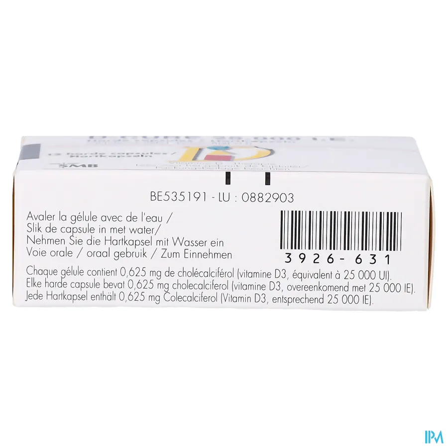 productshot van D Cure 25000 IE 12 Gelulen
