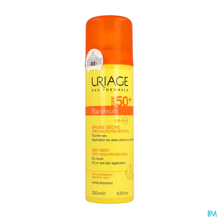 packshot van Uriage Bariesun SPF 50+ Mist Droog Spray 200 ml