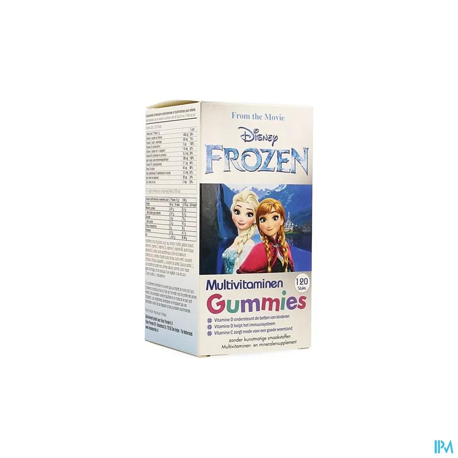packshot van Disney Frozen Multivitaminen Gummies 120 Stuks