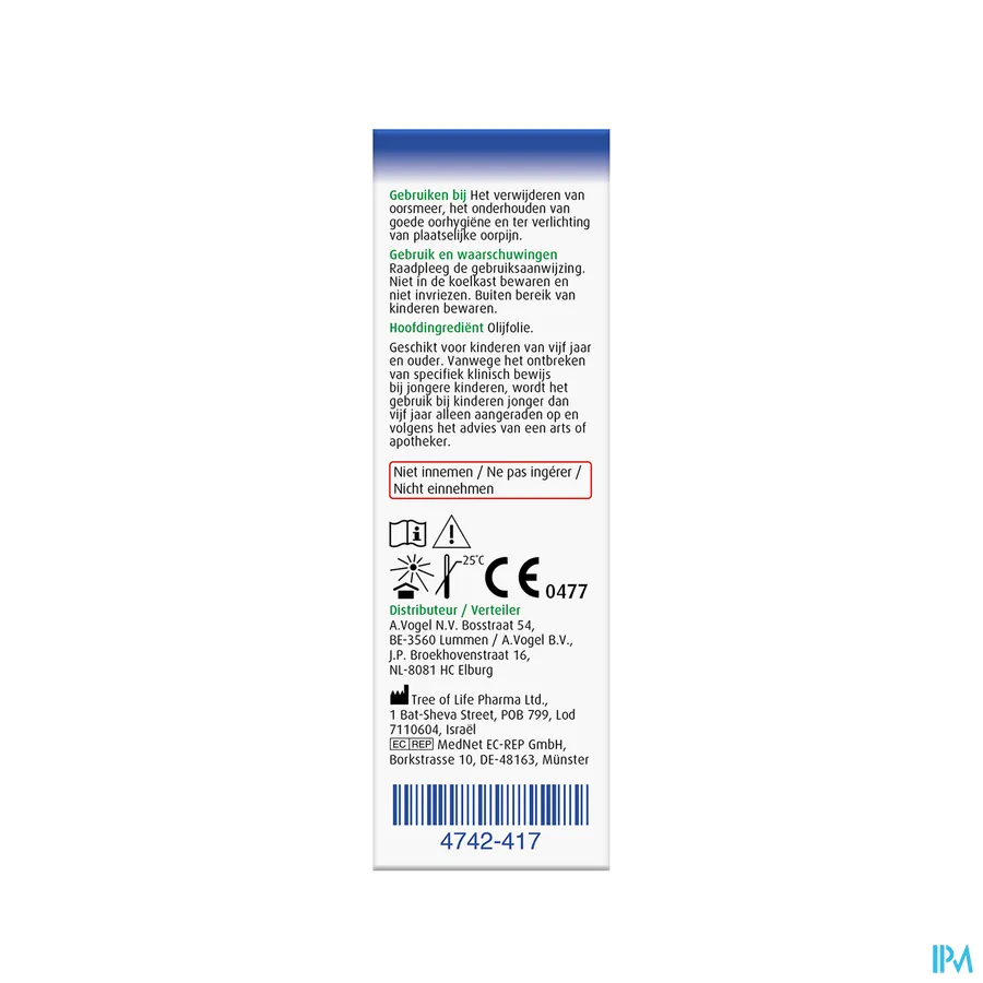 packshot van A. Vogel Oorspray Oorpijn 7 ml