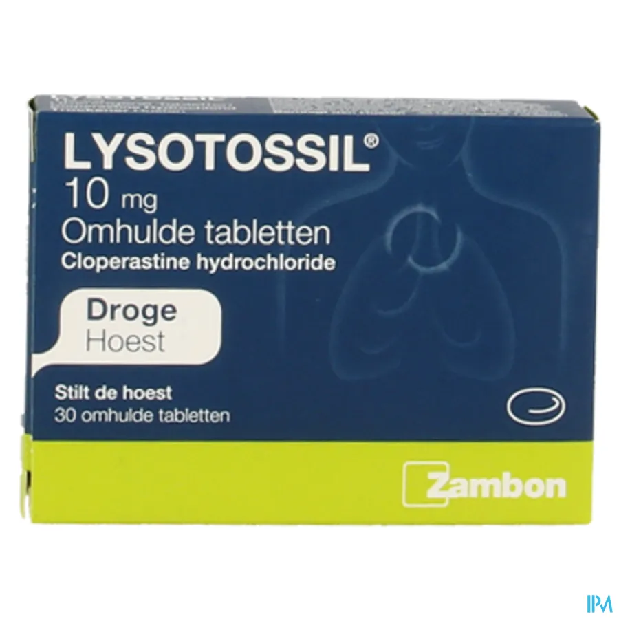 packshot van Lysotossil Hoeststillende Tabletten 30 Stuks