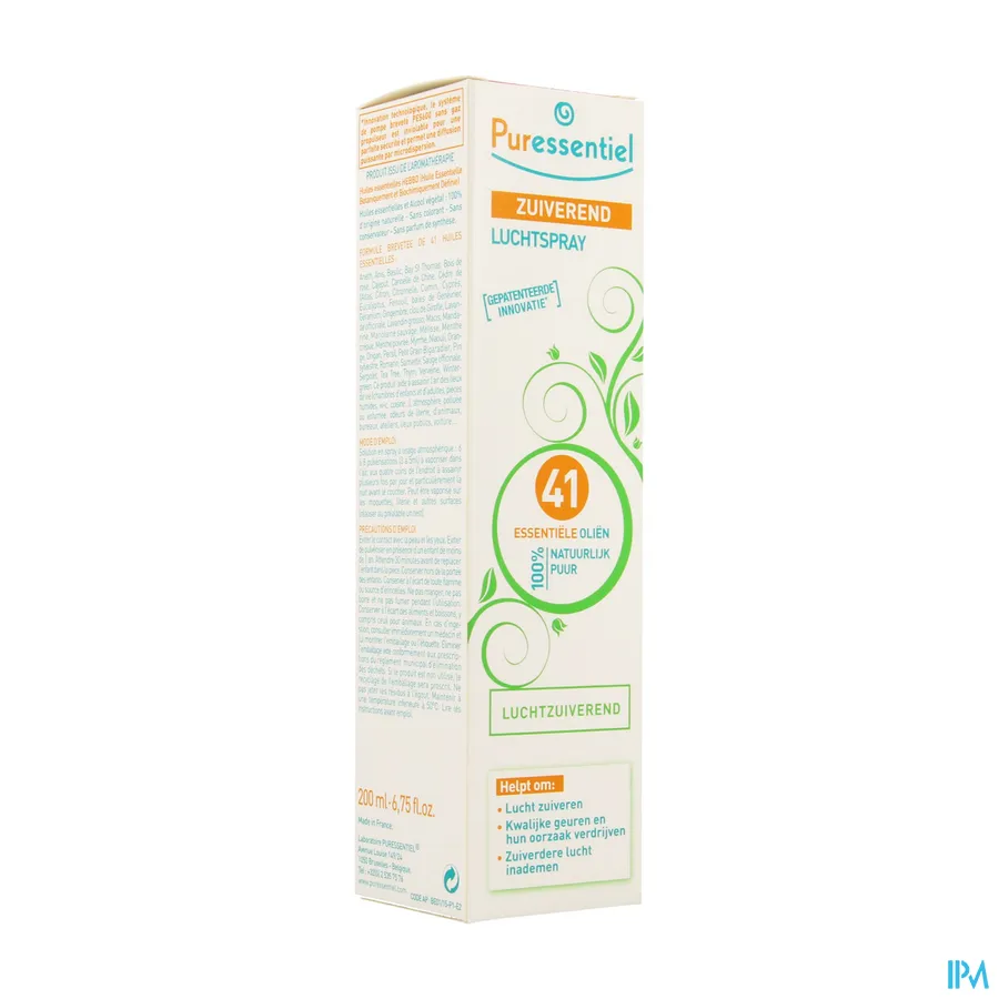 packshot van Puressentiel Luchtzuiverende Spray met 41 Essentiële oliën 200 ml