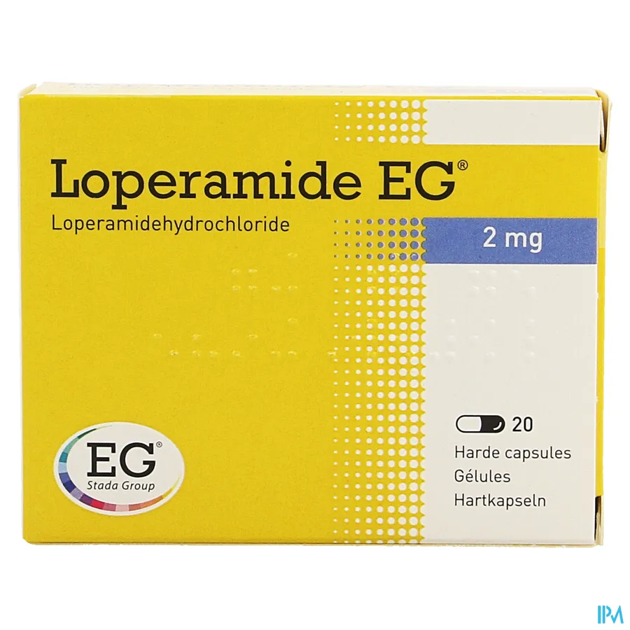 packshot van Loperamide EG 20 capsules