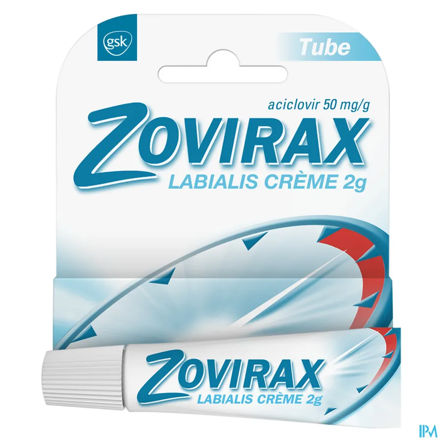 packshot van Zovirax 2g crème