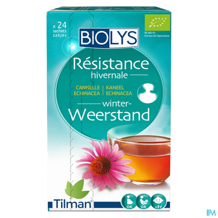 packshot van Tilman Biolys Weerstand Kaneel-Echinacea 24 zakjes