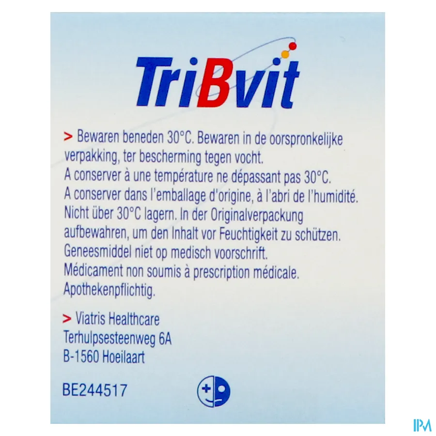 packshot van Tribvit 60 Tabletten