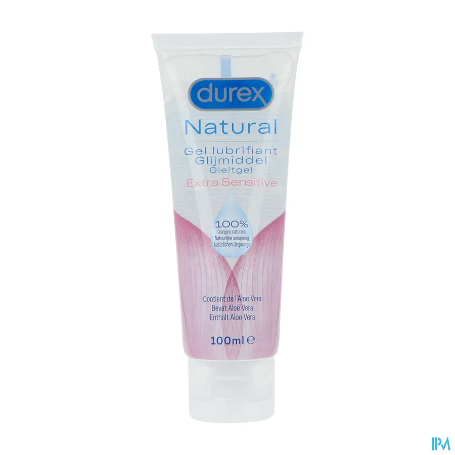 packshot van Durex Natural Glijmiddel Extra Sensitive 100 ml