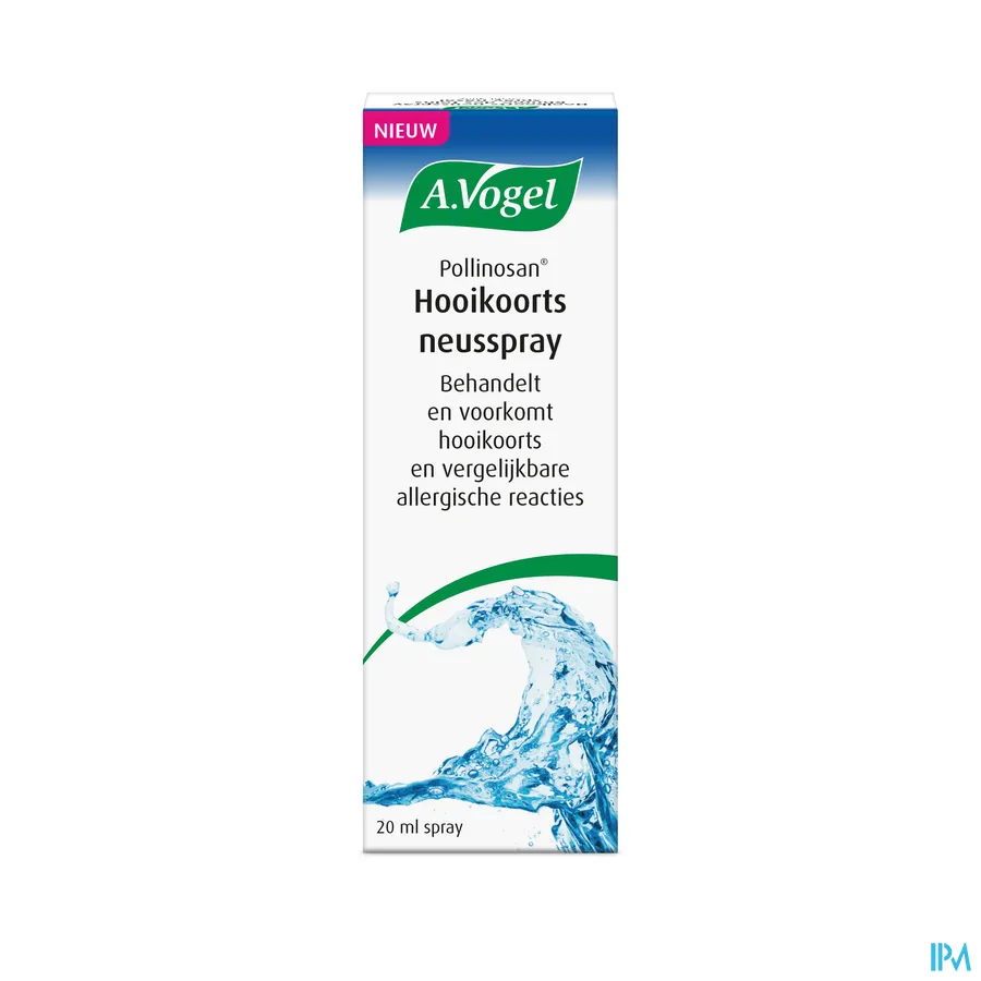 packshot van A. Vogel Pollinosan Hooikoorts Neusspray -voor Behandeling en Preventie van Hooikoorts en Vergelijkbare Allergische Reacties- Flacon 20 ml