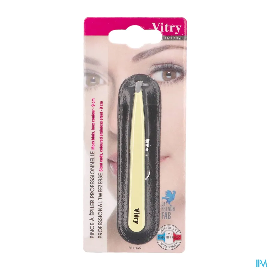 packshot van Vitry Classic Epileerpincet Schuin Inox 1 stuk