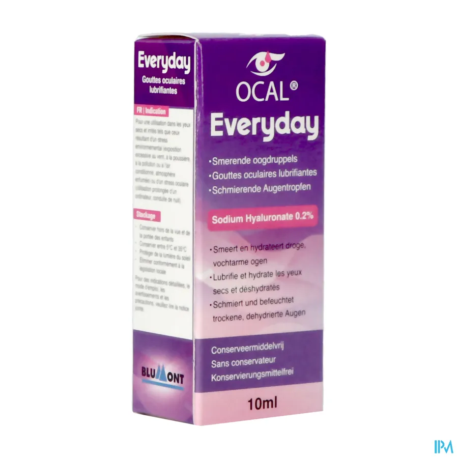 packshot van Ocal Everyday Oogdruppels Fl 10ml