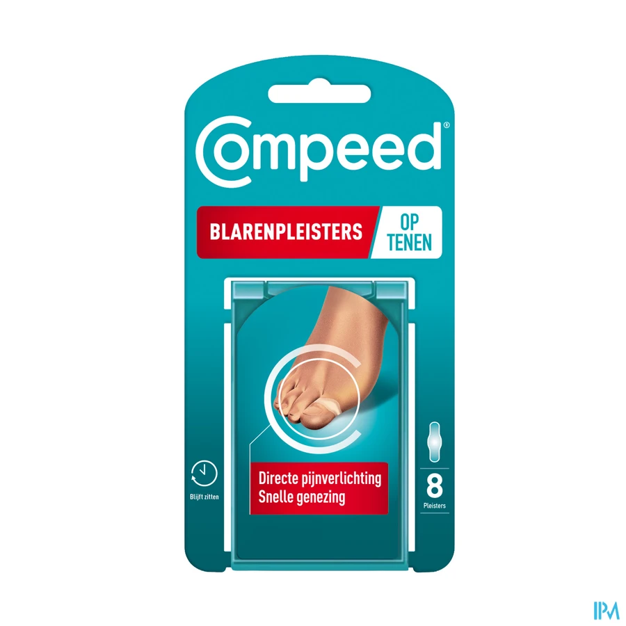 packshot van Compeed Blaren Tenen 8 Pleisters