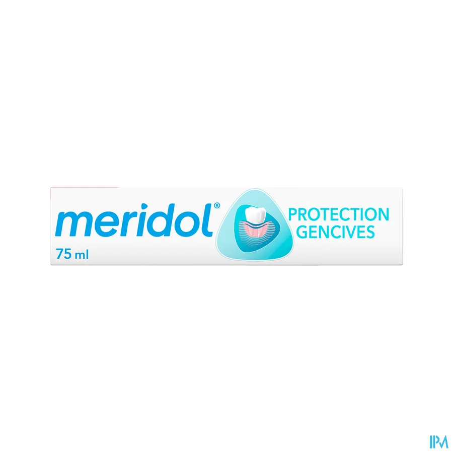 packshot van Meridol Tandpasta Tandvlees Bescherming voor Bestrijding van de Oorzaak van Geïrriteerd Tandvlees 75 ml