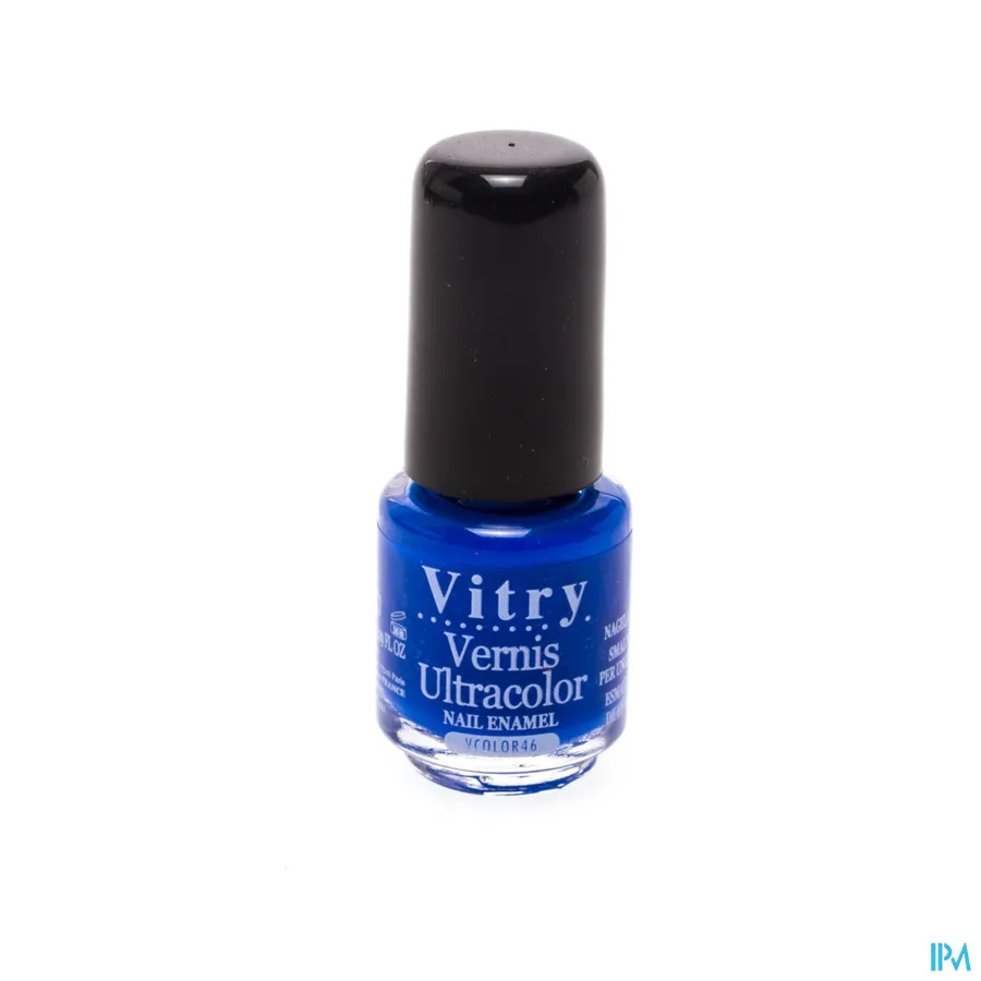packshot van Vitry Nagellak 46 Bleu Eclatant 4 ml