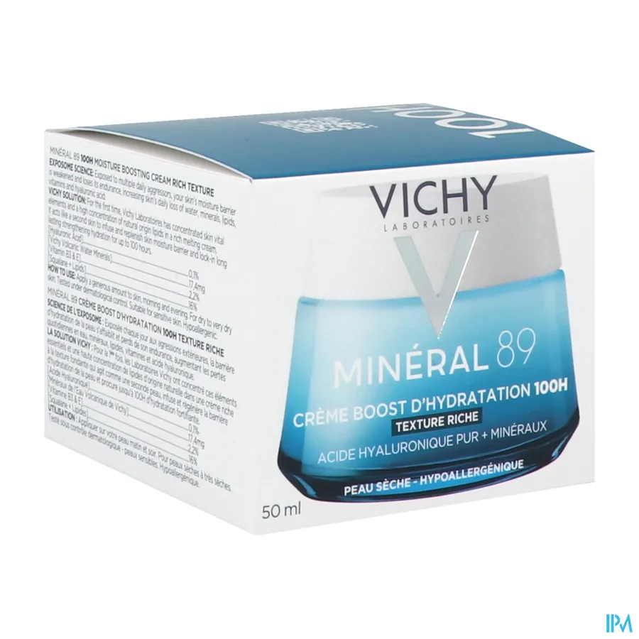packshot van Vichy Minéral 89 Hydraterende Crème 100U 50 ml