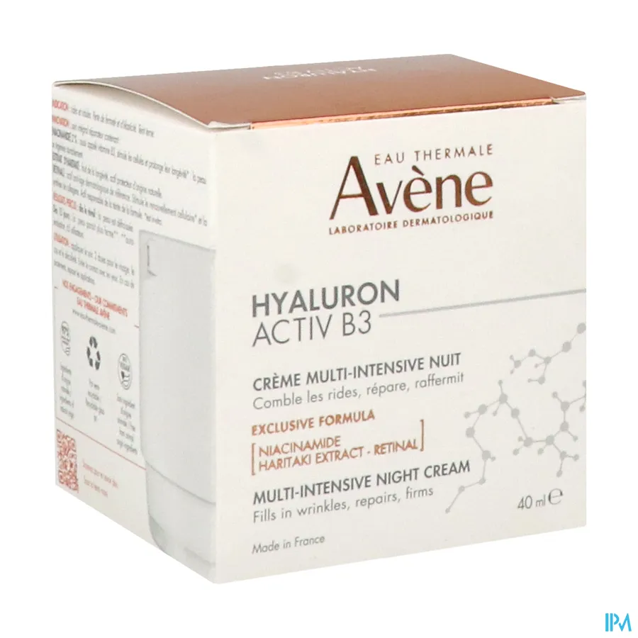 packshot van Avène Hyaluron Activ B3 Multi-intensive Nachtcrème 40 ml