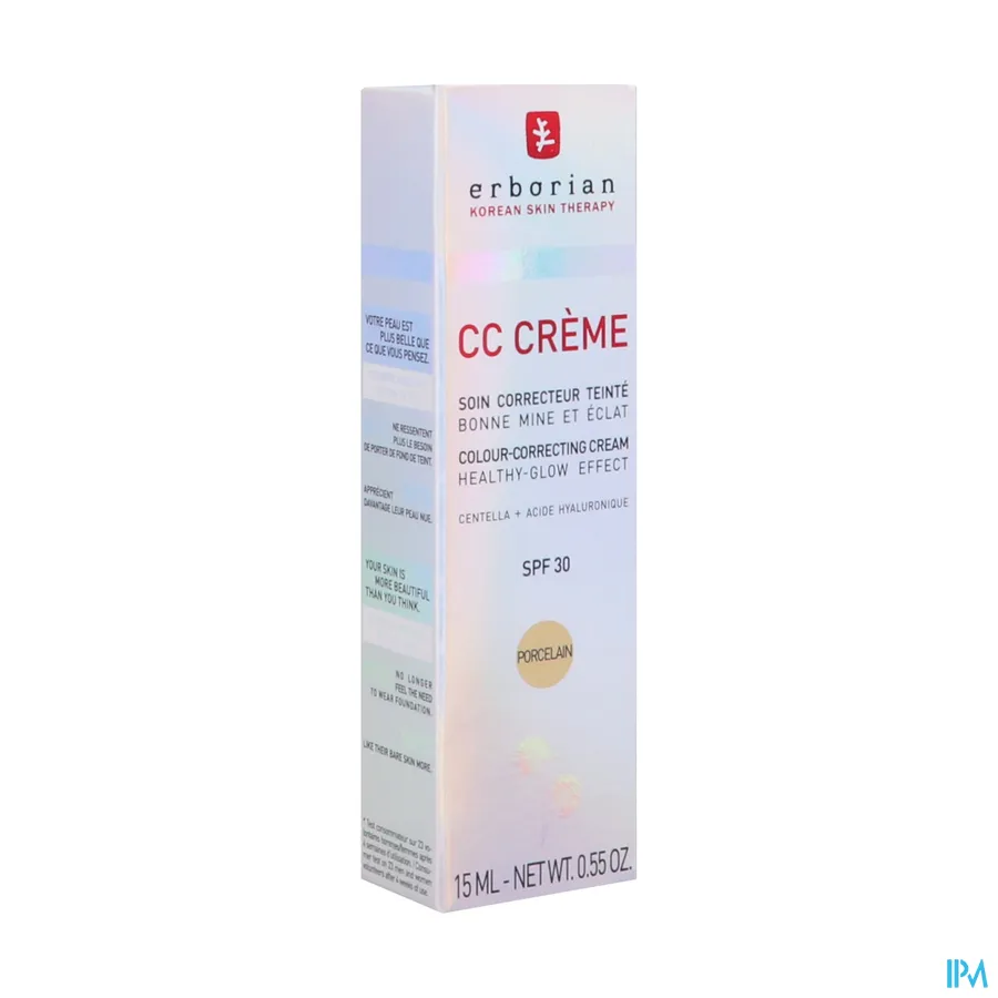 packshot van Erborian CC Crème SPF 30 Porcelain 15 ml