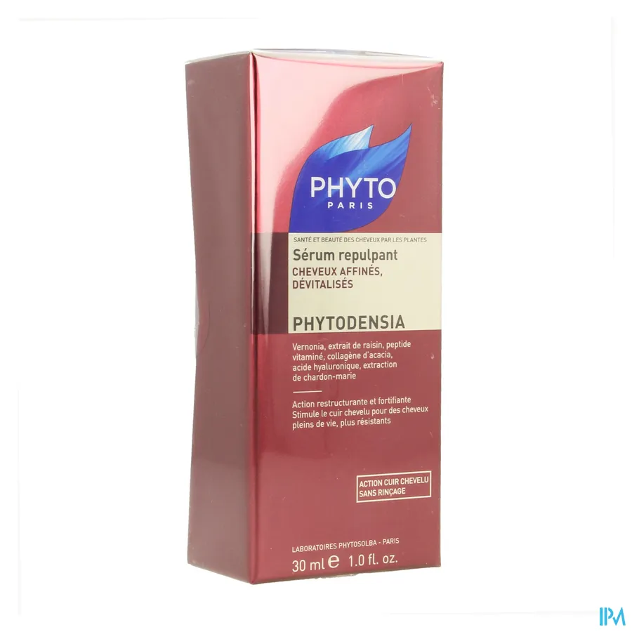 packshot van Phyto Phytodensia Herstructurerend en Versterkend Serum voor Voller Haar bij Fijn en Futloos Haar 30 ml