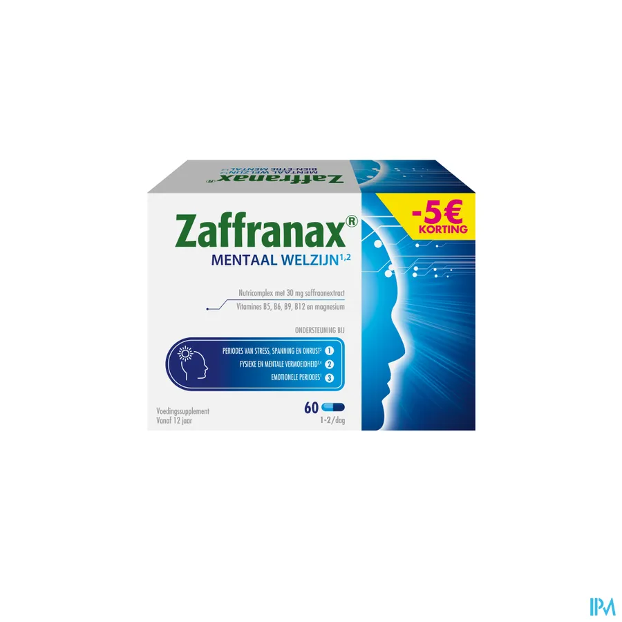 packshot van Zaffranax Caps 60 Promo -5€