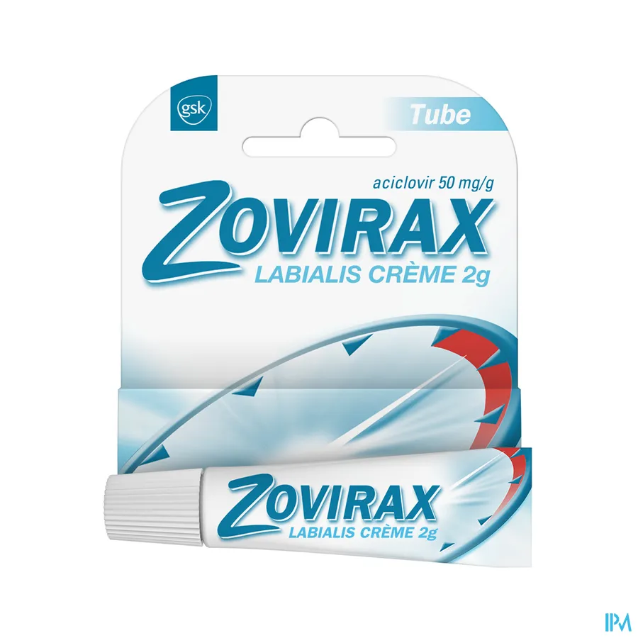 packshot van Zovirax 2g crème