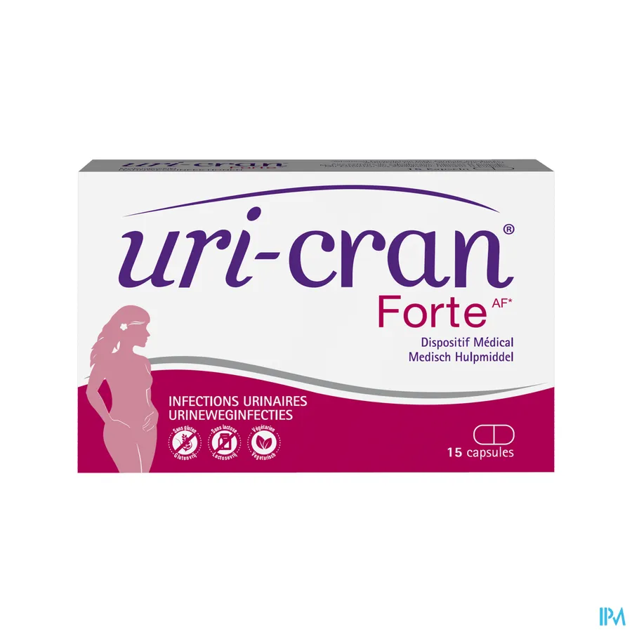 packshot van Uri-Cran Forte 15 capsules