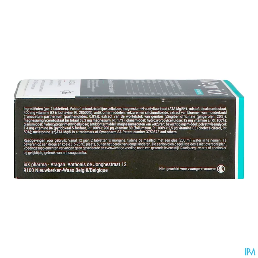 packshot van MegrixX 60 tabletten