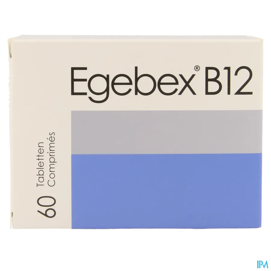 packshot van Melphar Egebex B12 60 tabletten