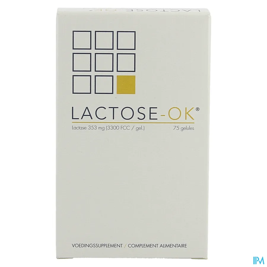 packshot van Lactose-OK 75 Capsules