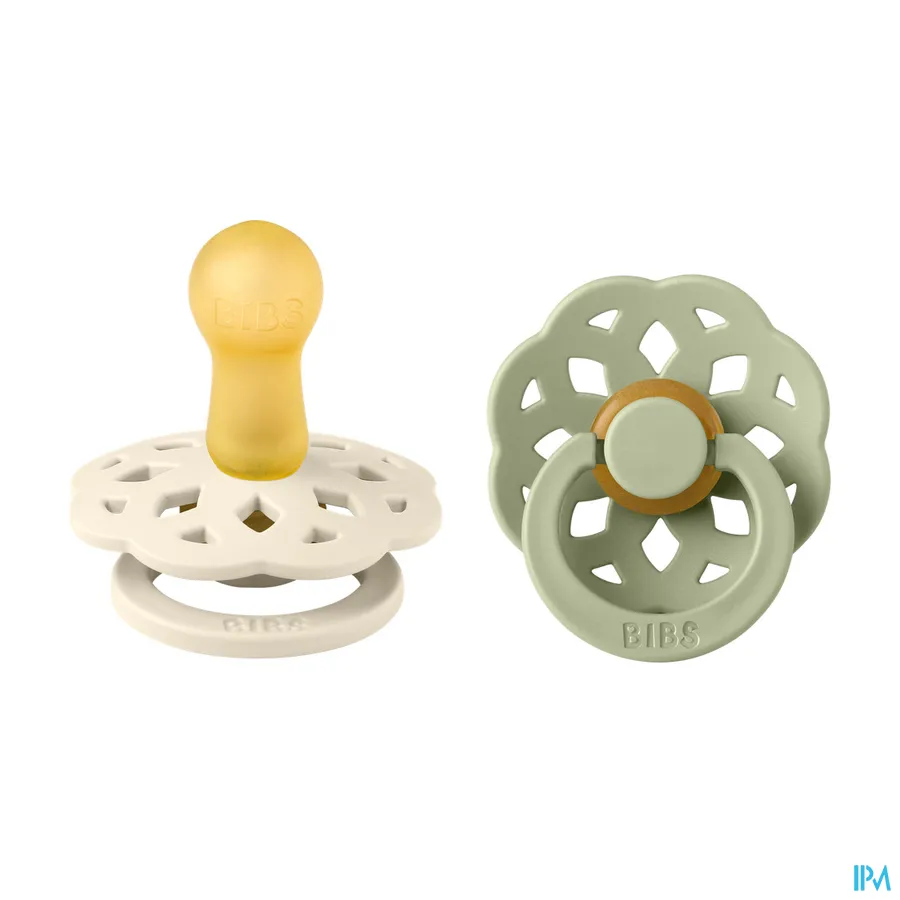productshot van Bibs 2 Boheme Duo Sage/ Ivory