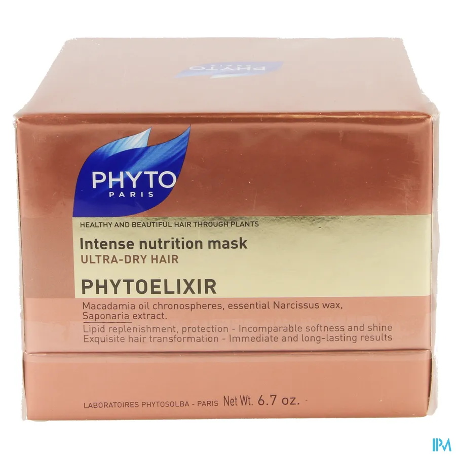 packshot van Phyto Phytoelixir Intens Voedend Masker voor Zeer Droog Haar 200 ml