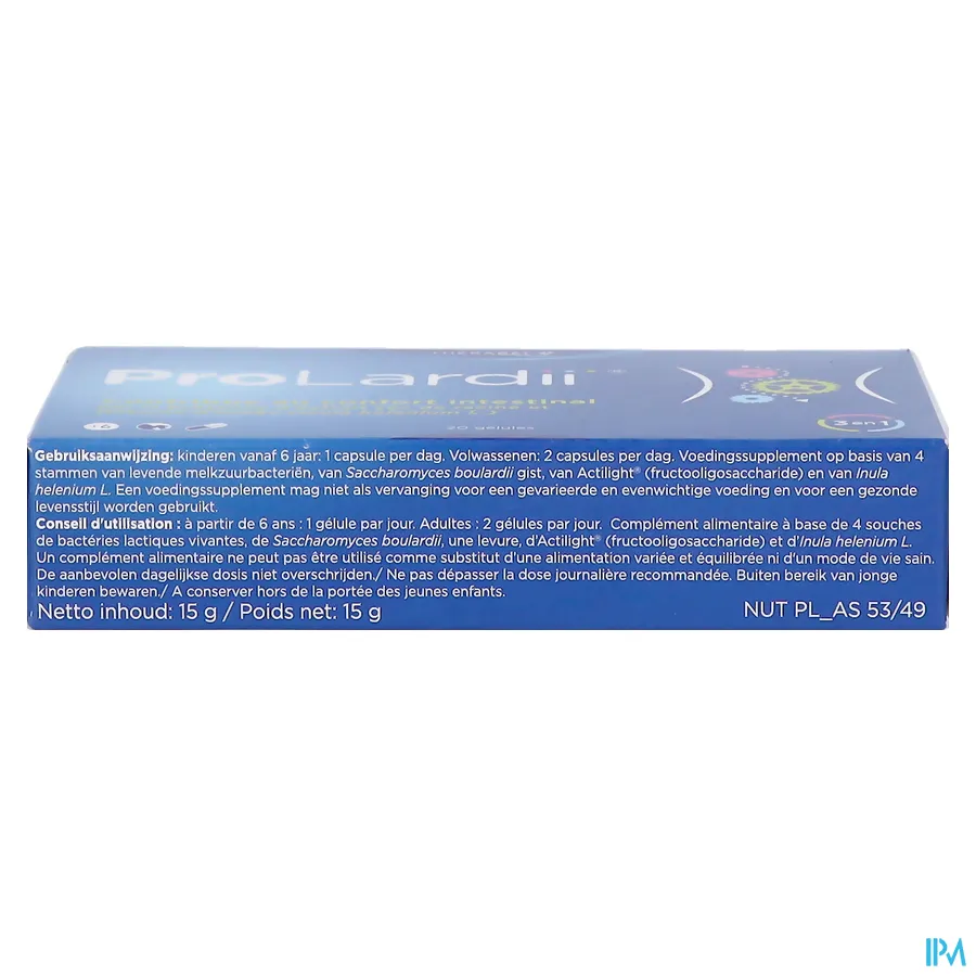 packshot van Prolardii 20 Capsules