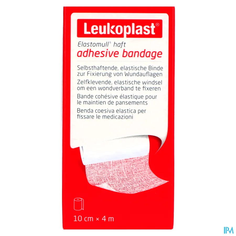 packshot van Elastomull Haft 10cmx4m 1 Leukoplast