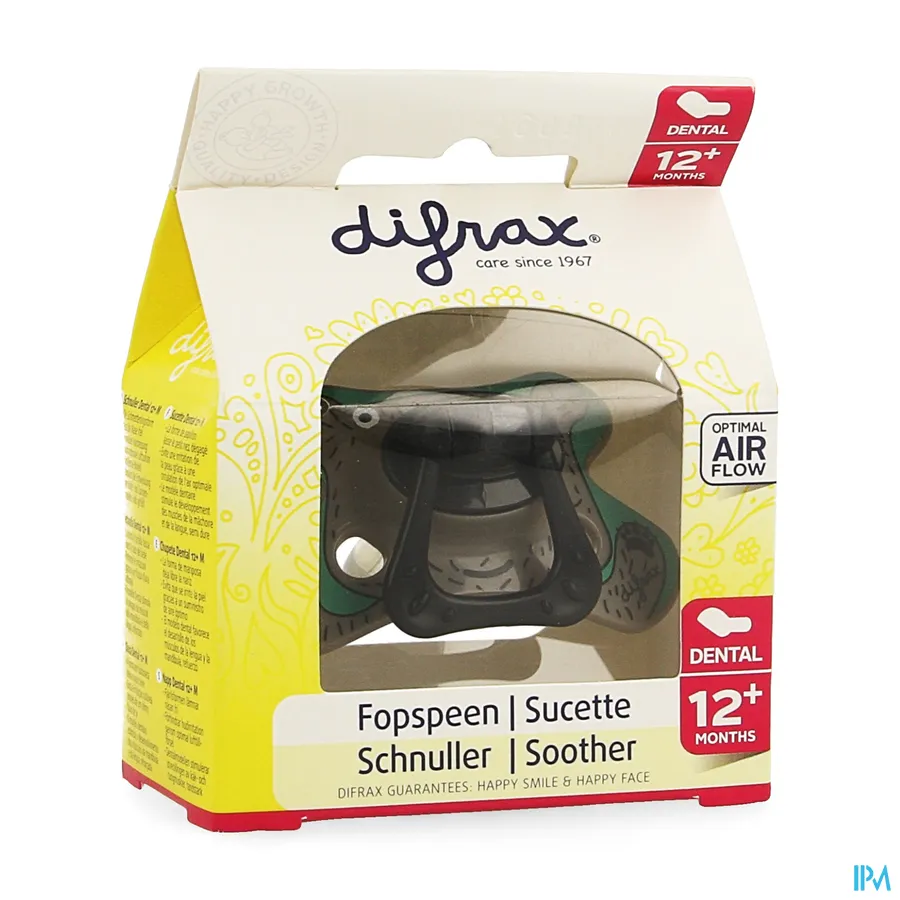 packshot van Difrax Fopspeen Dental Semi Filled +12m