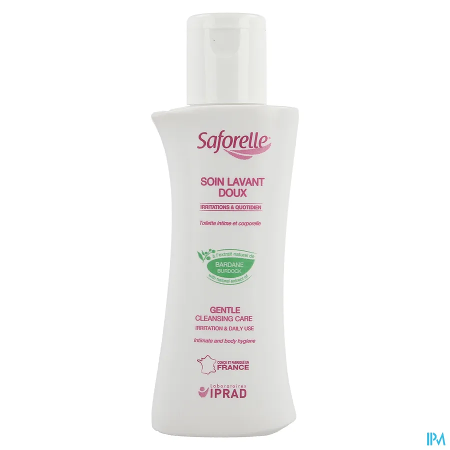 packshot van Saforelle Zachte Intieme Wasoplossing voor Dagelijks Gebruik voor Gevoelige of Geïrriteerde Huid 100 ml