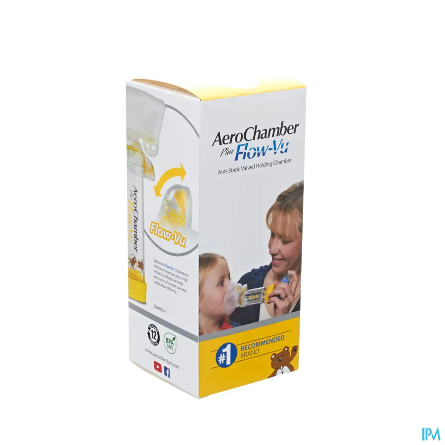 packshot van Aerochamber geel kind