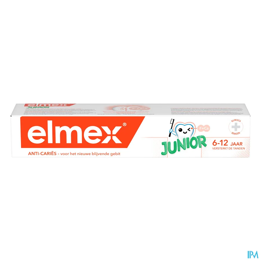 packshot van Elmex Junior 6-12 Jaar Tandpasta 75 ml