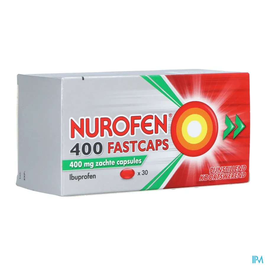 packshot van Nurofen 400 Fastcaps 30 Capsules