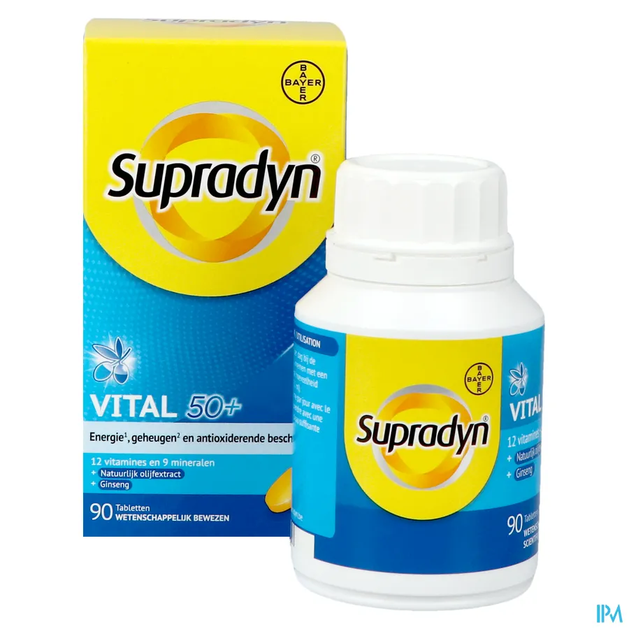 productshot van Supradyn Vital 50+ 90 Tabletten