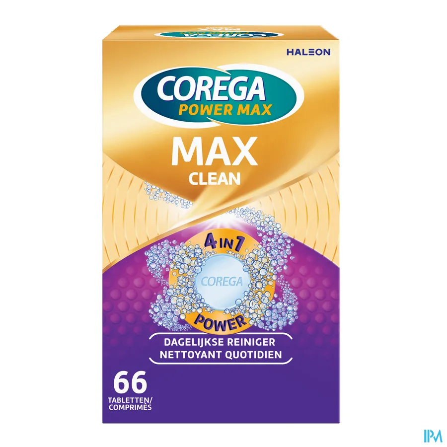 packshot van Corega Max Clean 66 tabletten