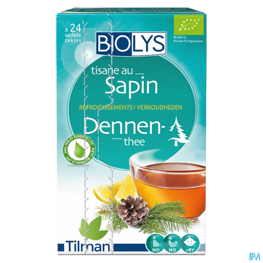 packshot van Tilman Biolys Dennenthee Grove Den 24 zakjes
