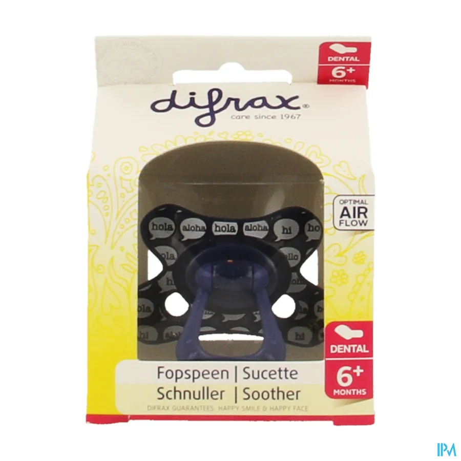 packshot van Difrax Fopspeen Sil Dental Boy +6m
