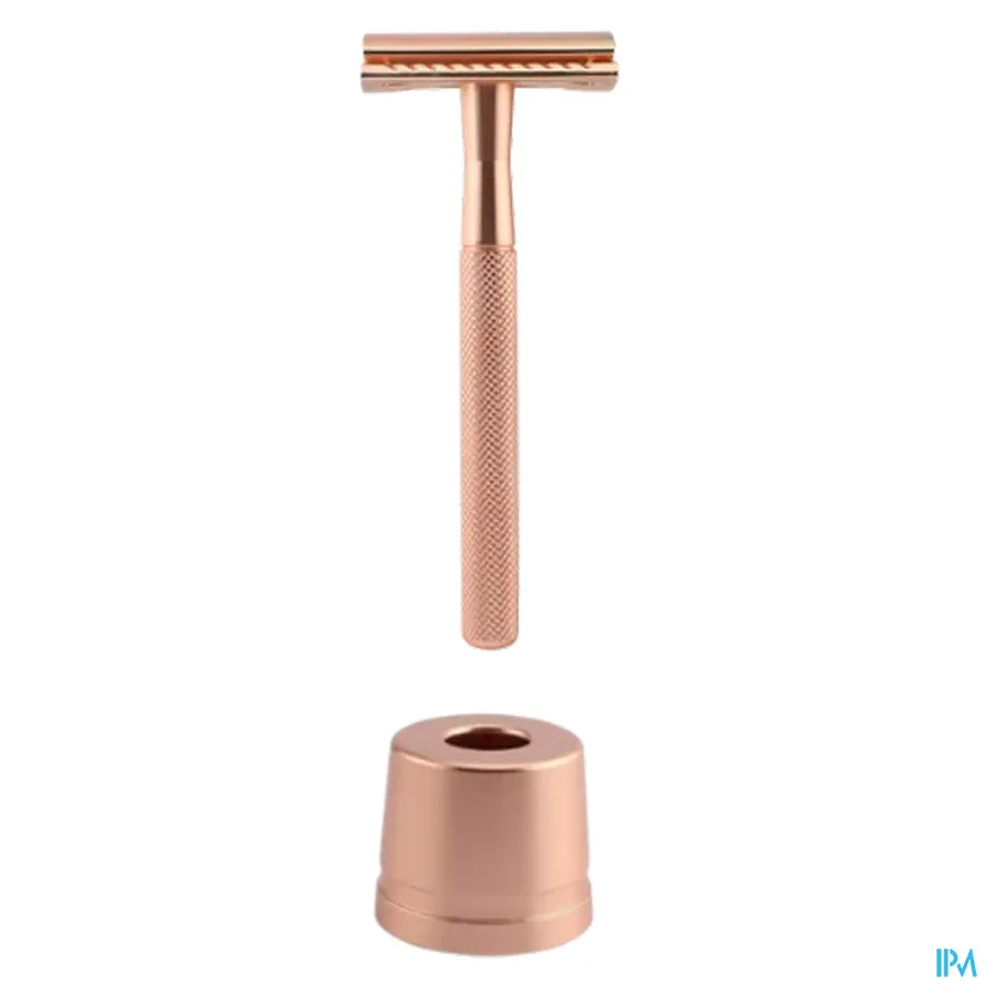packshot van WONDR Safety Razor Scheermes Rosé Goud