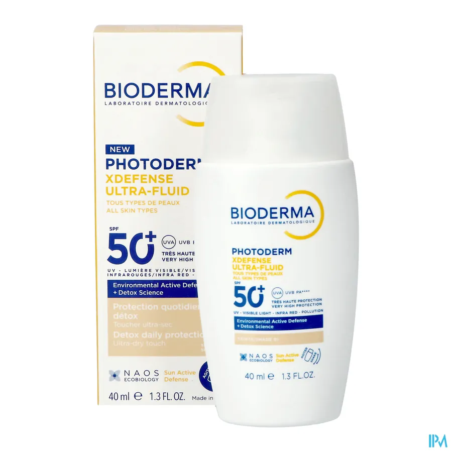 productshot van Bioderma Photoderm XDefense Ultra-Fluid SPF 50+ 40 ml Shade 01